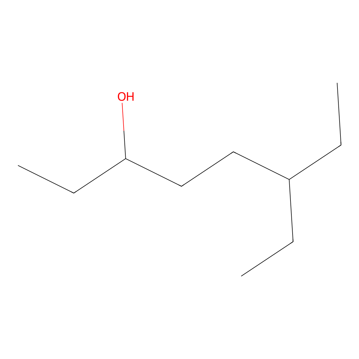 3-Octanol, 6-ethyl- molecular structure, CAS 19781-27-2