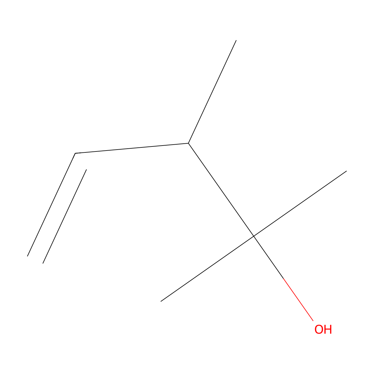 2,3-Dimethylpent-4-en-2-ol molecular structure, CAS 19781-52-3