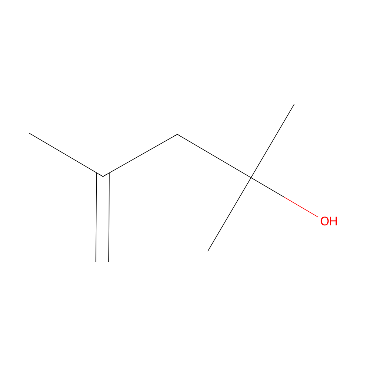 2,4-Dimethyl-4-penten-2-ol molecular structure, CAS 19781-53-4