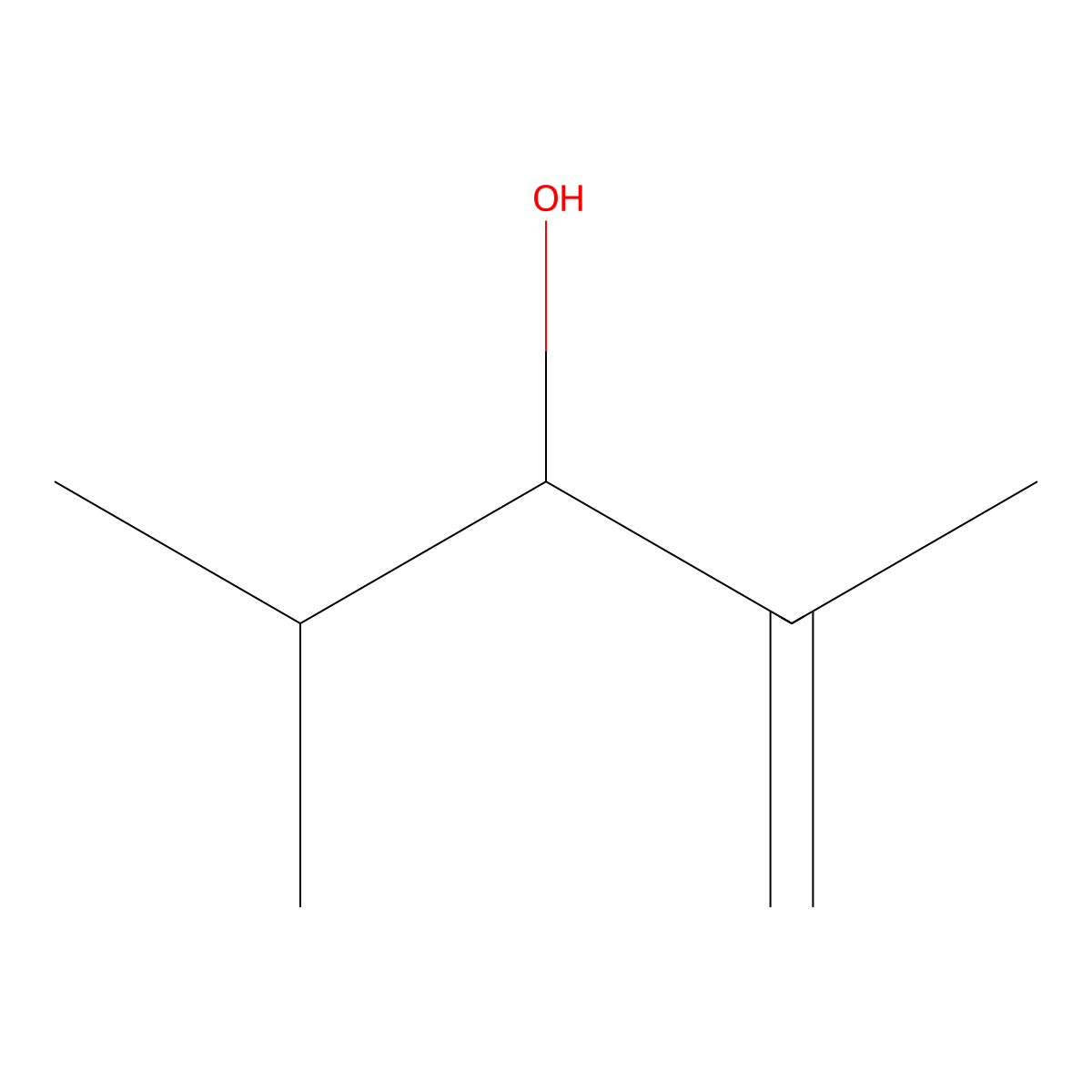 2,4-Dimethyl-1-penten-3-ol molecular structure, CAS 19781-54-5