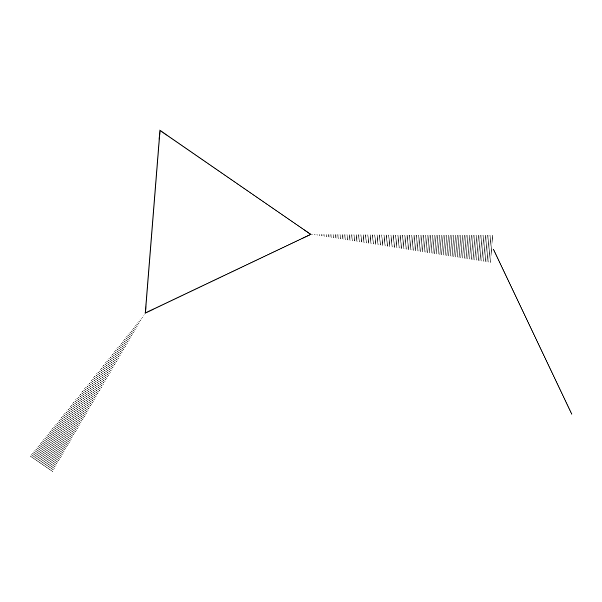 cis-1-Ethyl-2-methylcyclopropane molecular structure, CAS 19781-68-1