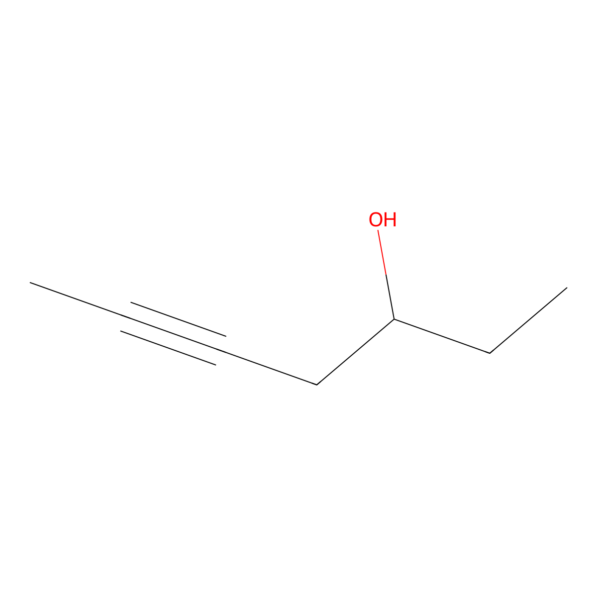5-Heptyn-3-ol molecular structure, CAS 19781-82-9