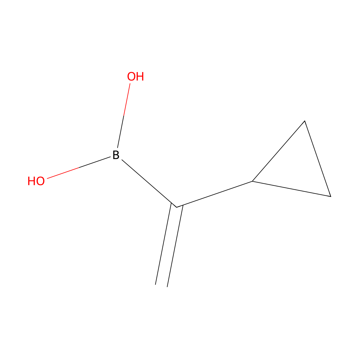 (1-Cyclopropylethenyl)boronic acid molecular structure, CAS 1978375-76-6