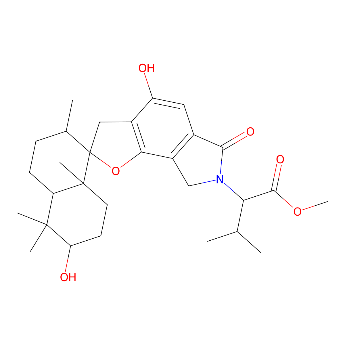 Stachartin C molecular structure, CAS 1978388-56-5