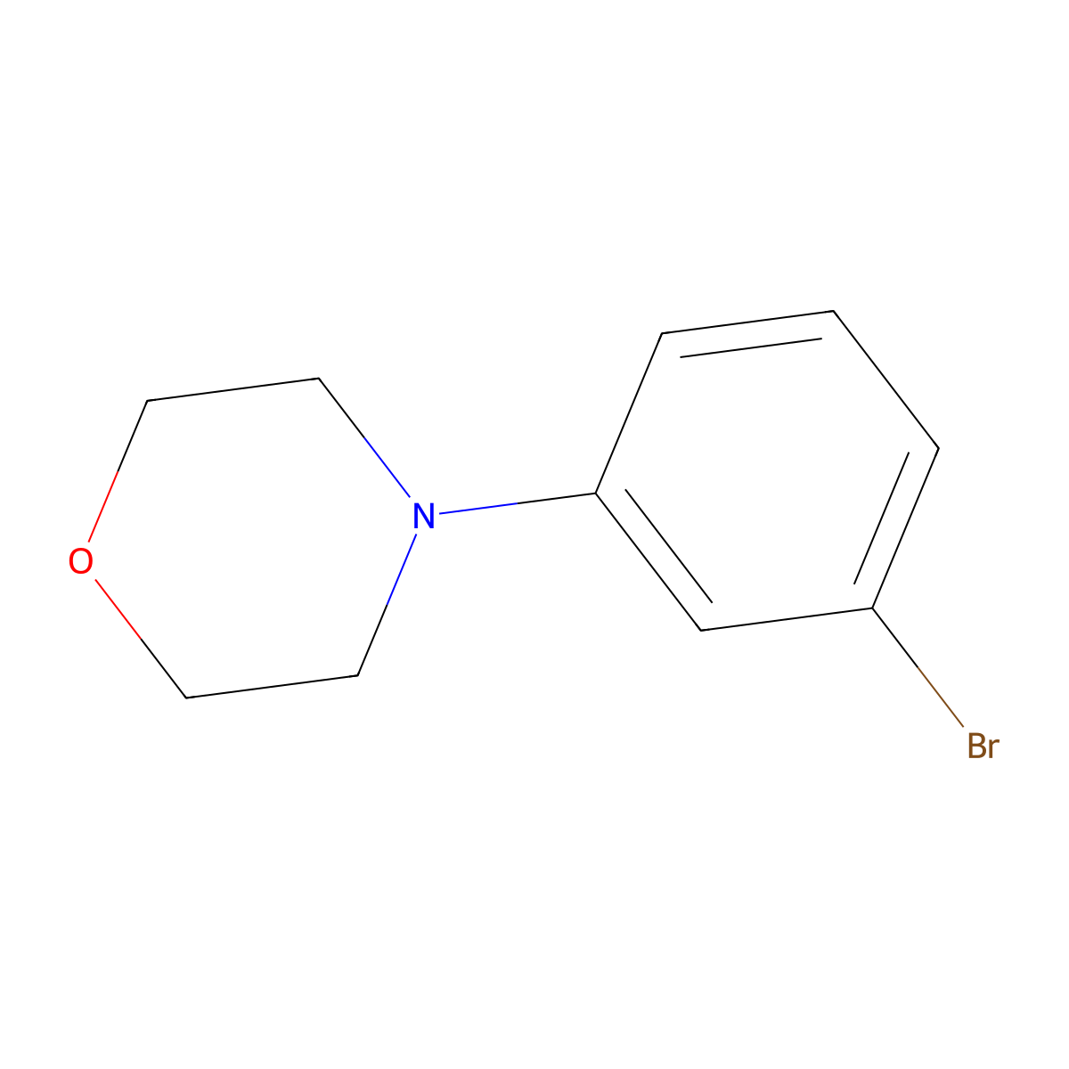 4-(3-Bromophenyl)morpholine molecular structure, CAS 197846-82-5