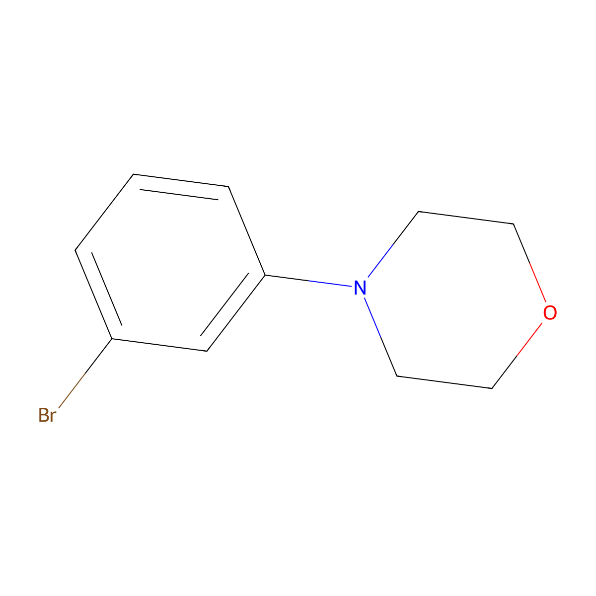 4-(3-Bromophenyl)morpholine molecular structure, CAS 197846-82-5