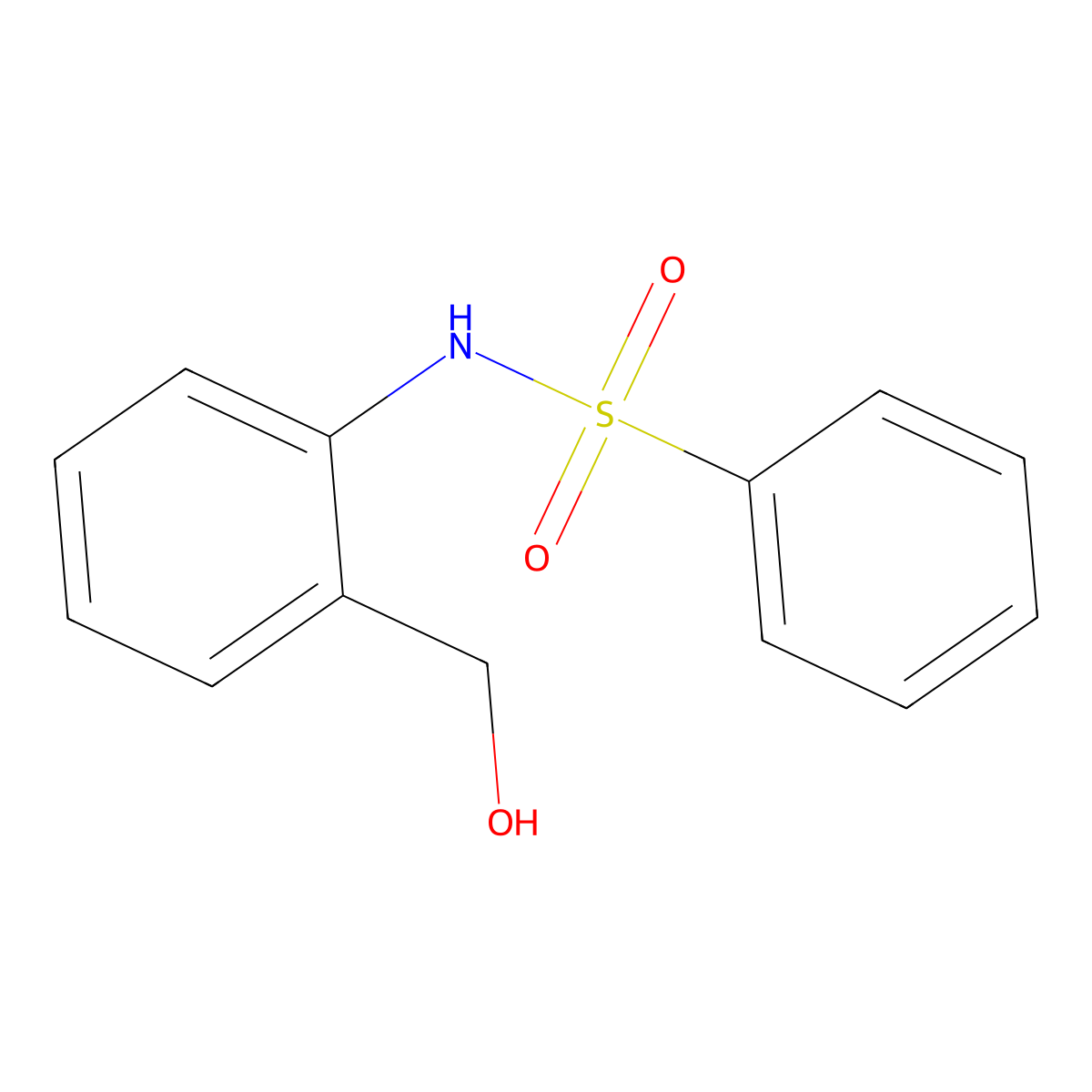 N-[2-(hydroxymethyl)phenyl]benzenesulfonamide molecular structure, CAS 197847-57-7