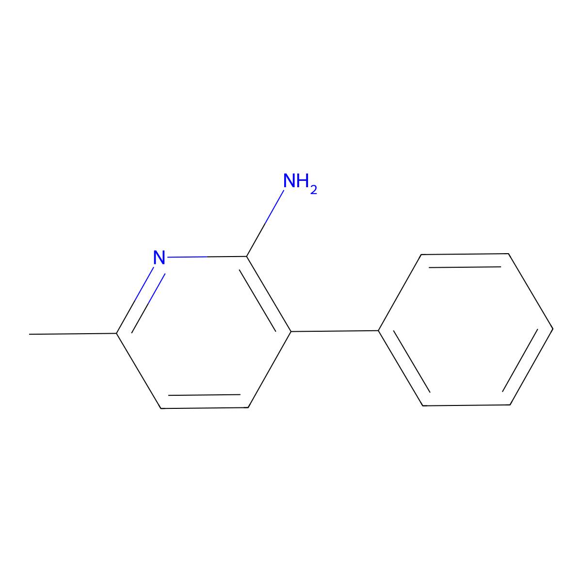 2-Amino-3-Phenyl-6-methylpyridine molecular structure, CAS 197847-97-5