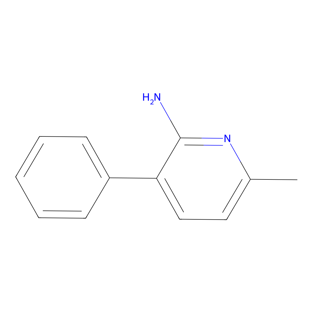 2-Amino-3-Phenyl-6-methylpyridine molecular structure, CAS 197847-97-5