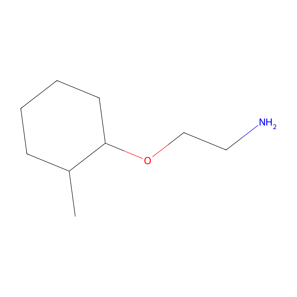 2-[(2-Methylcyclohexyl)oxy]ethan-1-amine molecular structure, CAS 19785-67-2