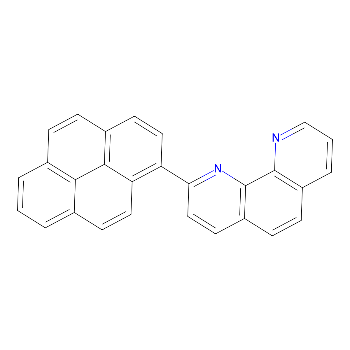 2-(Pyren-1-yl)-1,10-phenanthroline molecular structure, CAS 197852-92-9