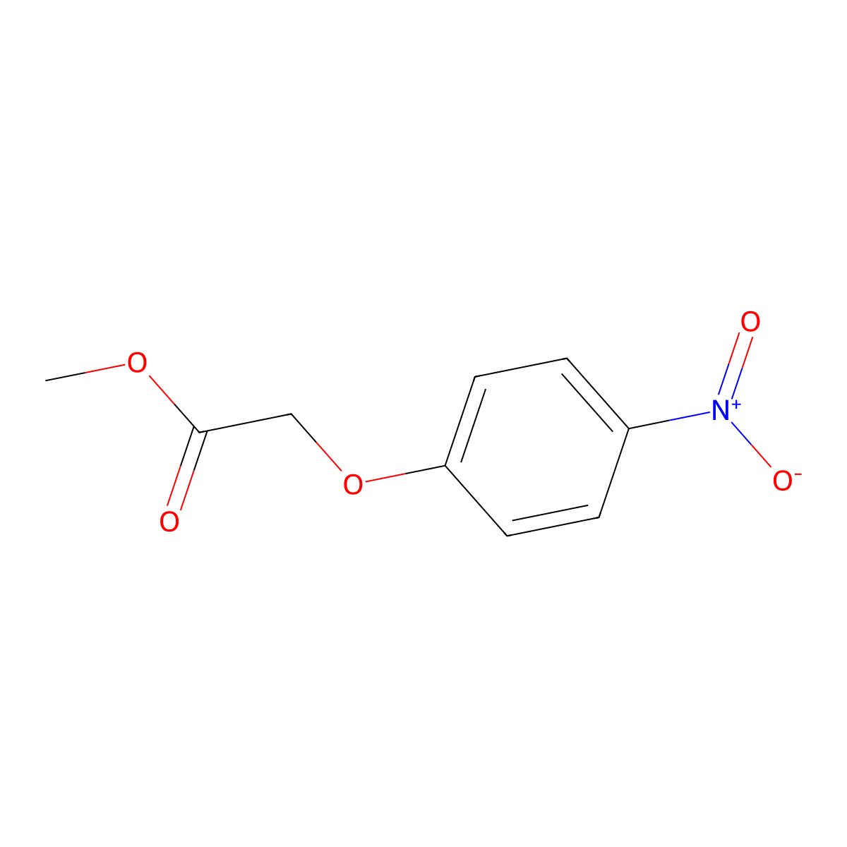 Methyl (4-nitrophenoxy)acetate molecular structure, CAS 19786-48-2