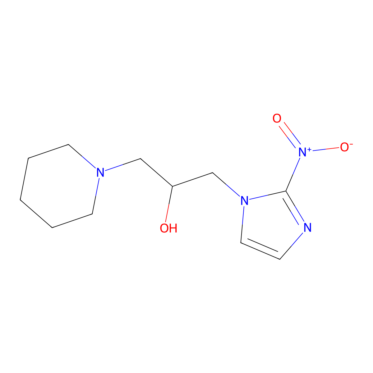 Pimonidazole, (R)- molecular structure, CAS 197861-11-3