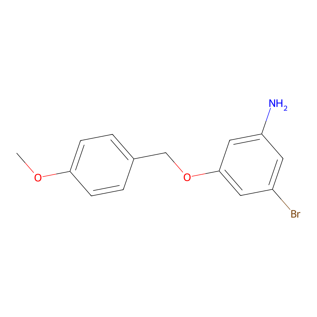 3-Bromo-5-((4-methoxybenzyl)oxy)aniline molecular structure, CAS 1978635-26-5