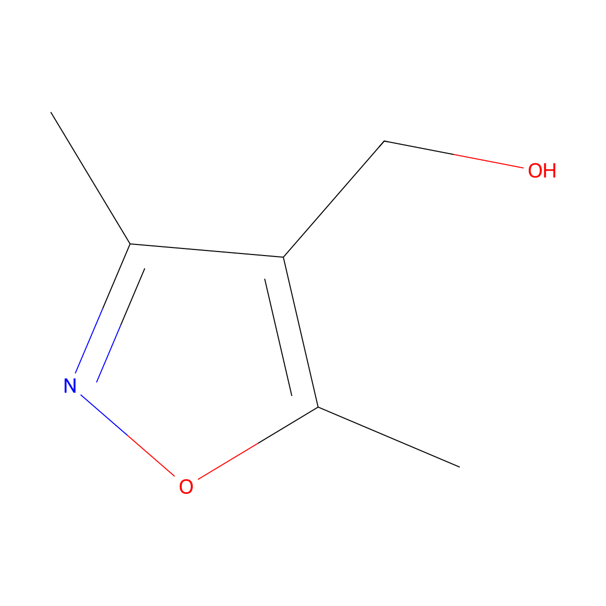 3,5-Dimethyl-4-(hydroxymethyl)isoxazole molecular structure, CAS 19788-36-4