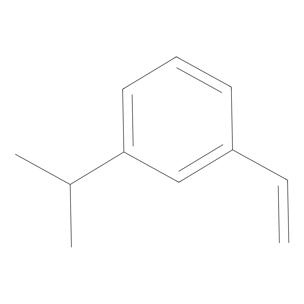 3-Isopropyl styrene molecular structure, CAS 19789-34-5