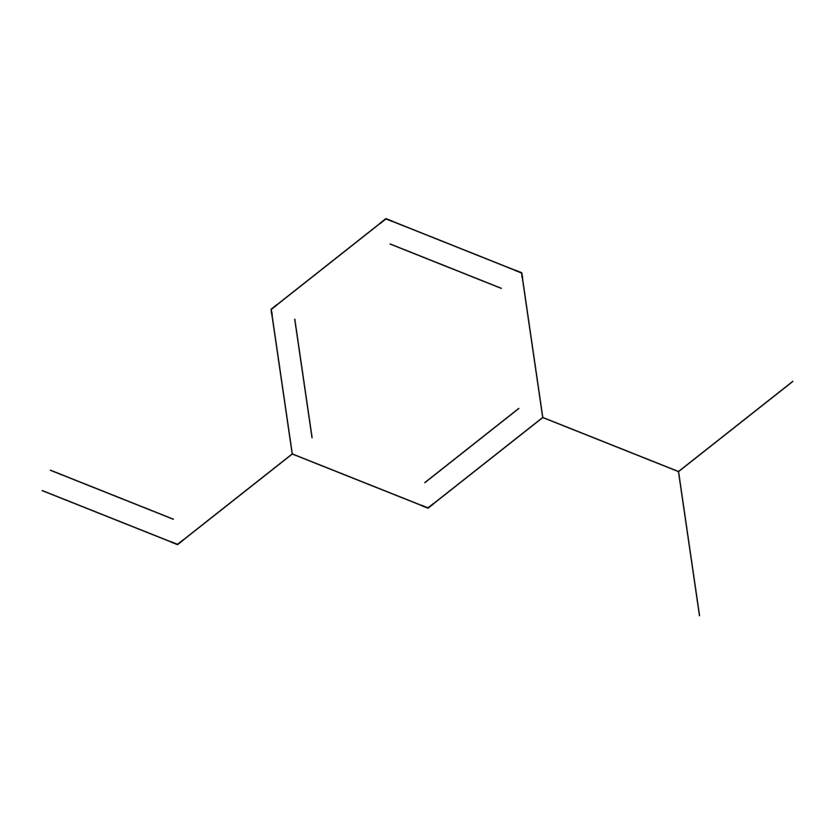 3-Isopropyl styrene molecular structure, CAS 19789-34-5