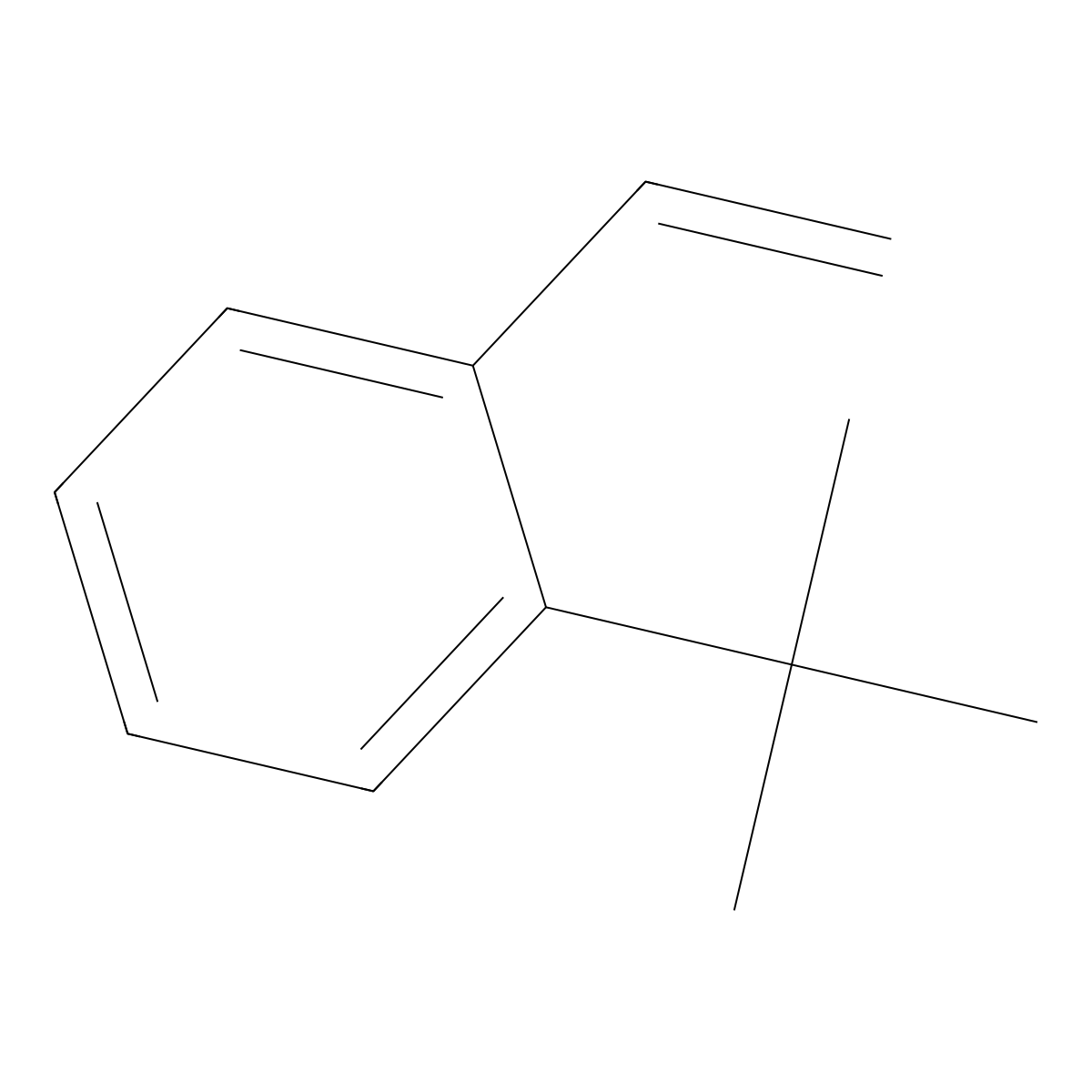 o-tert-Butylstyrene molecular structure, CAS 19789-35-6