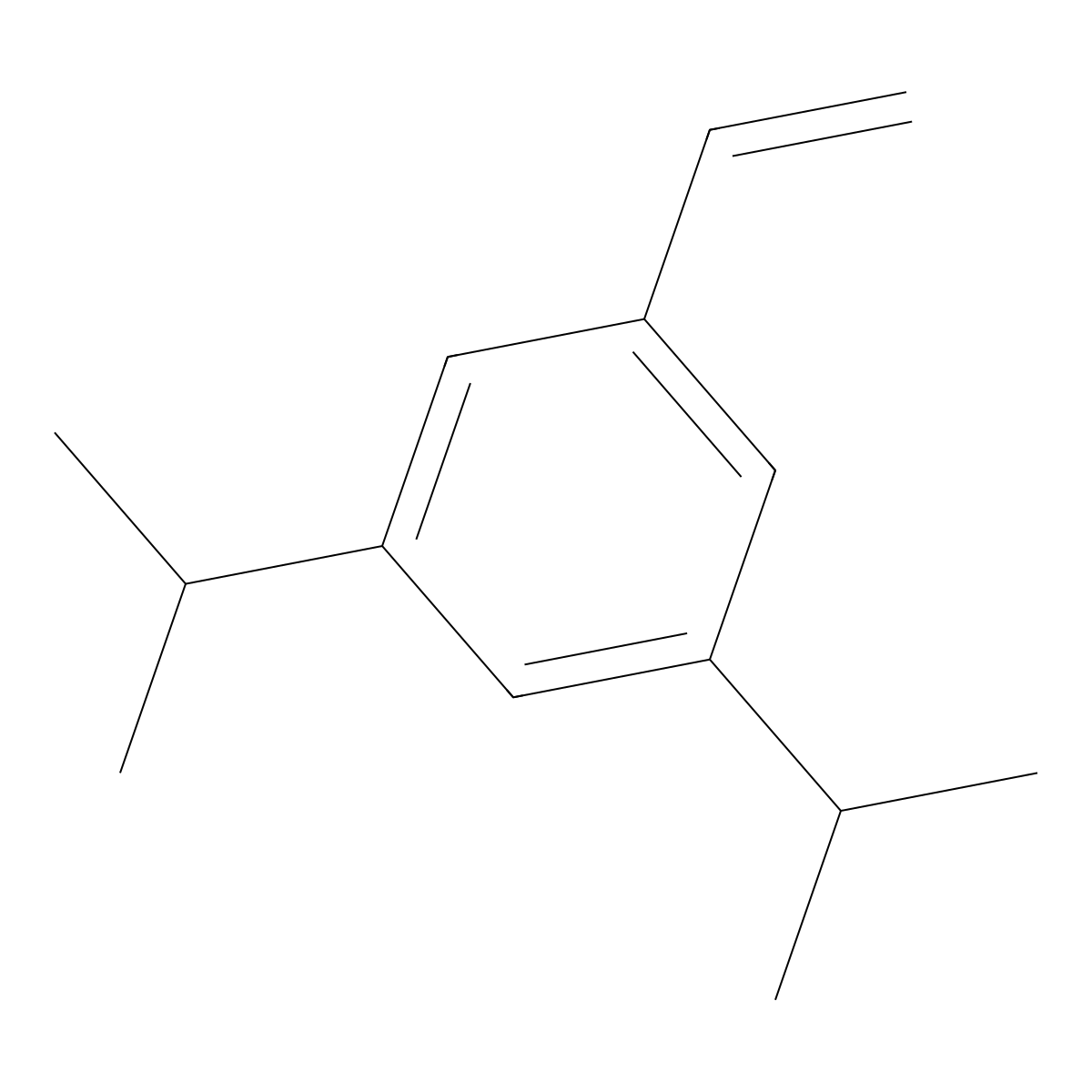 1-Ethenyl-3,5-bis(1-methylethyl)benzene molecular structure, CAS 19789-39-0