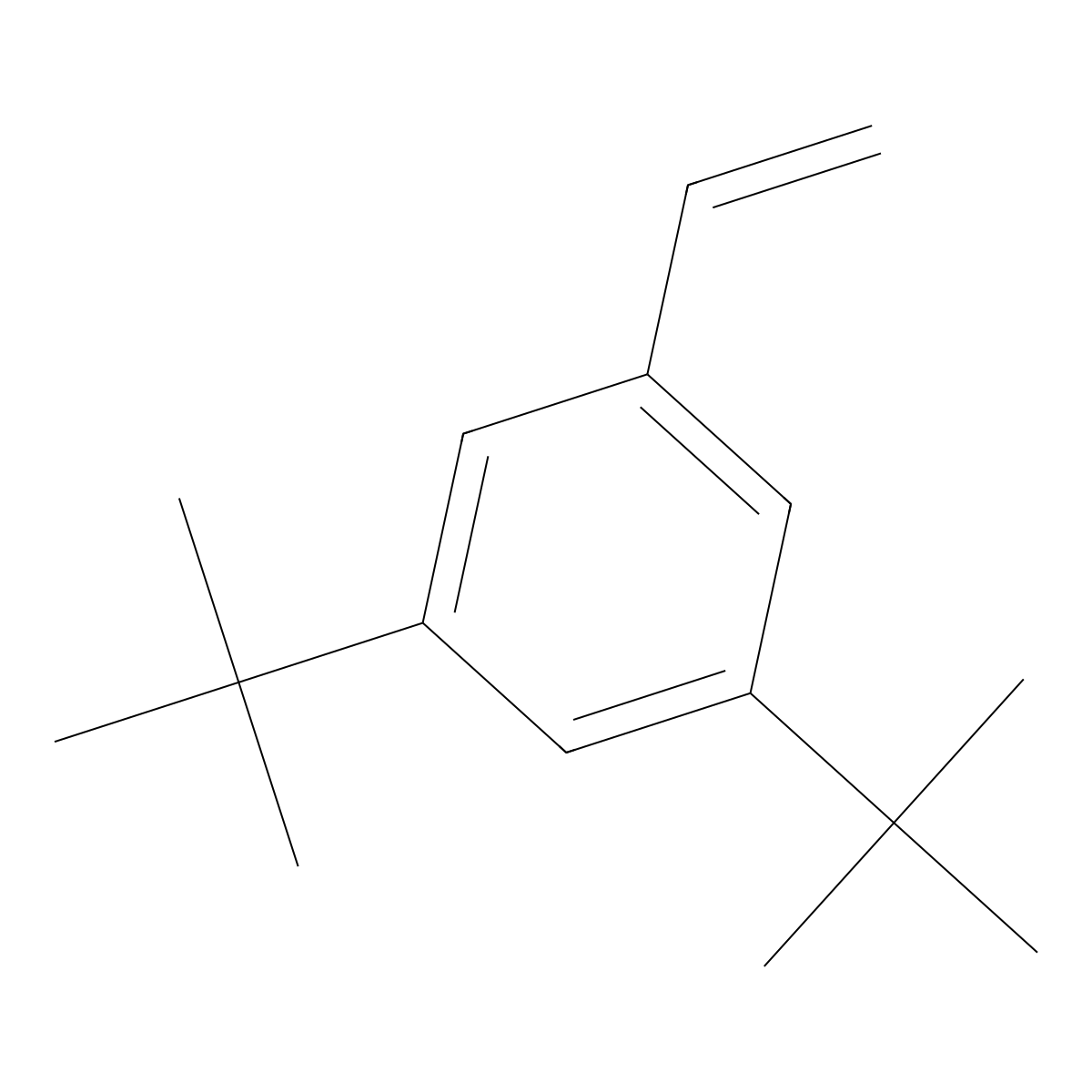 3,5-Di-t-butylstyrene molecular structure, CAS 19789-42-5