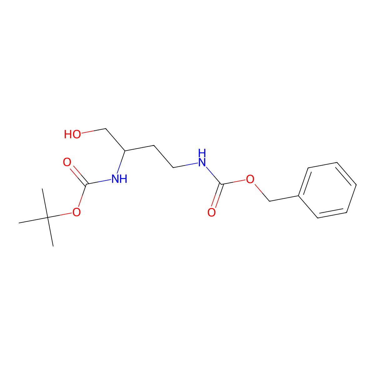(S)-2-(Boc-amino)-4-(Z-amino)-1-butanol molecular structure, CAS 197892-27-6