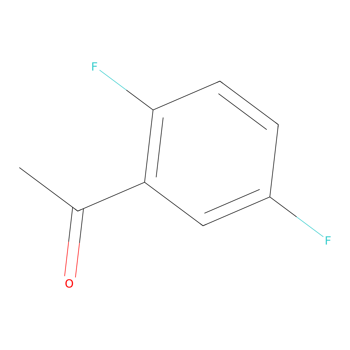 1-(2,5-Difluorophenyl)ethan-1-one molecular structure, CAS 1979-36-8