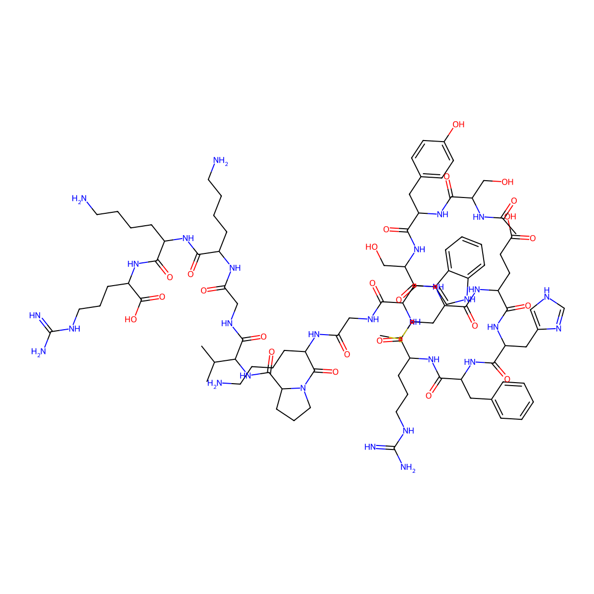 Acetyl-ACTH (1-17) molecular structure, CAS 197906-63-1