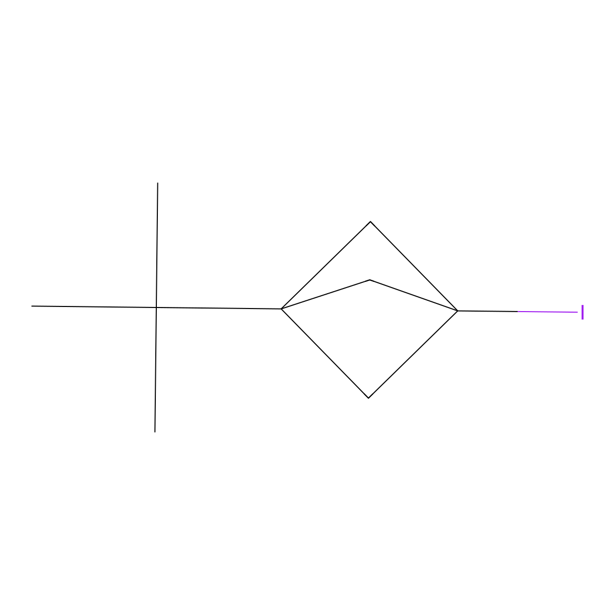 1-Tert-butyl-3-iodobicyclo(1.1.1)pentane molecular structure, CAS 197914-22-0
