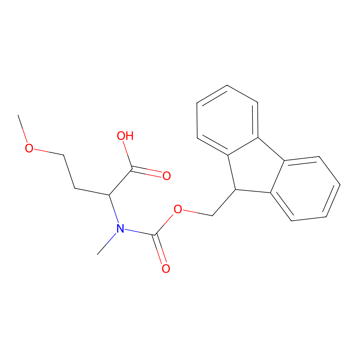 Fmoc-N-Me-HomoSer(Me)-OH molecular structure, CAS 1979169-11-3
