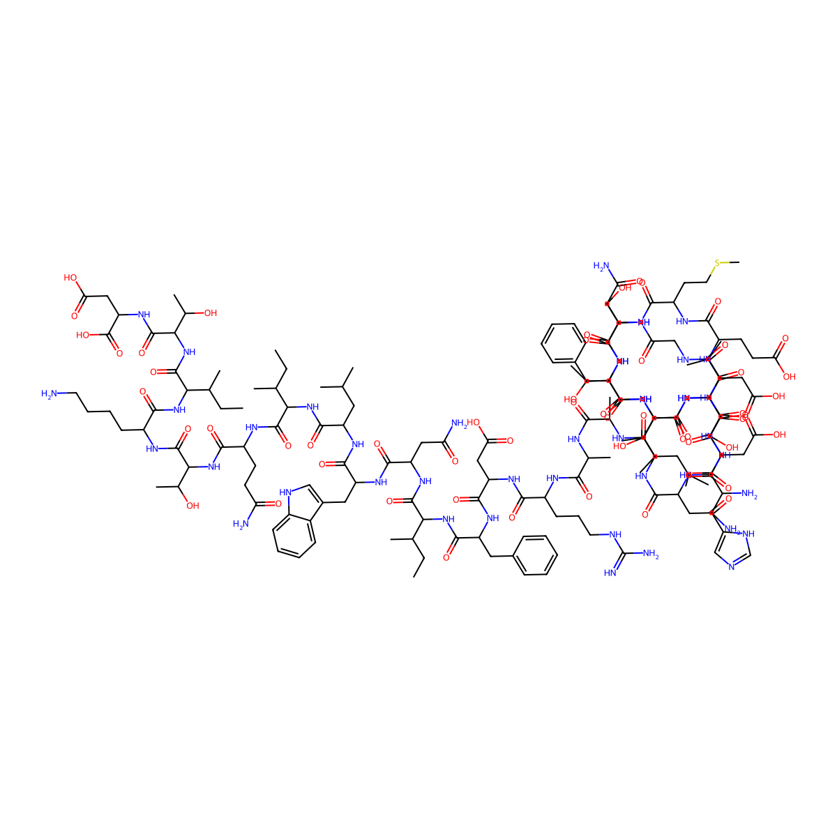 Teduglutide molecular structure, CAS 197922-42-2