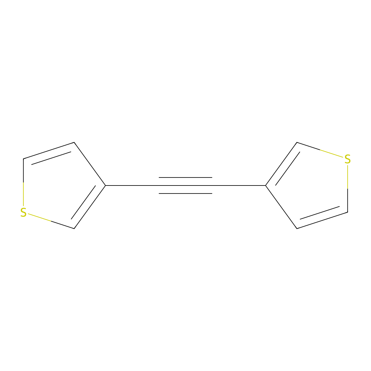 Thiophene, 3,3'-(1,2-ethynediyl)bis- molecular structure, CAS 197957-65-6