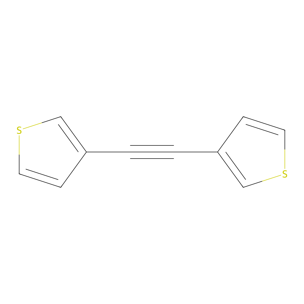Thiophene, 3,3'-(1,2-ethynediyl)bis- molecular structure, CAS 197957-65-6