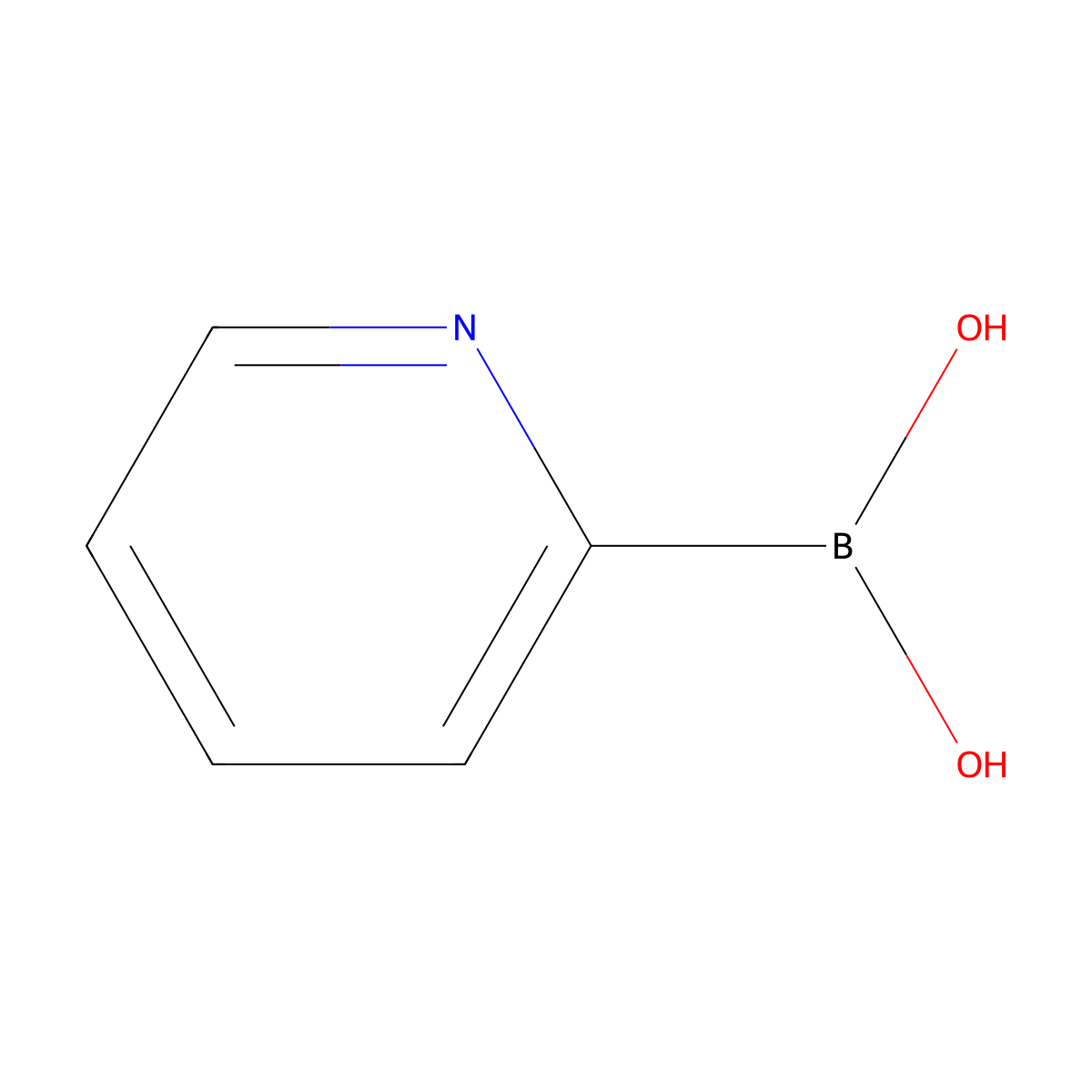 Pyridine-2-boronic acid molecular structure, CAS 197958-29-5
