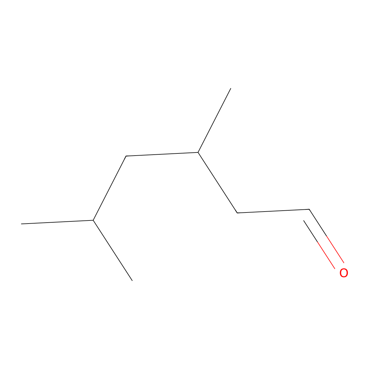 3,5-Dimethylhexanal molecular structure, CAS 19796-88-4