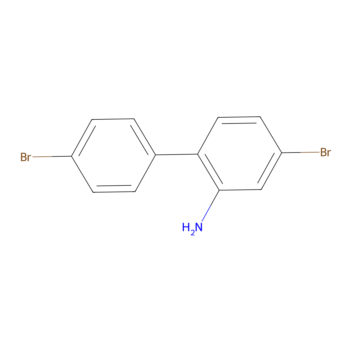5-Bromo-2-(4-bromophenyl)aniline molecular structure, CAS 197961-37-8