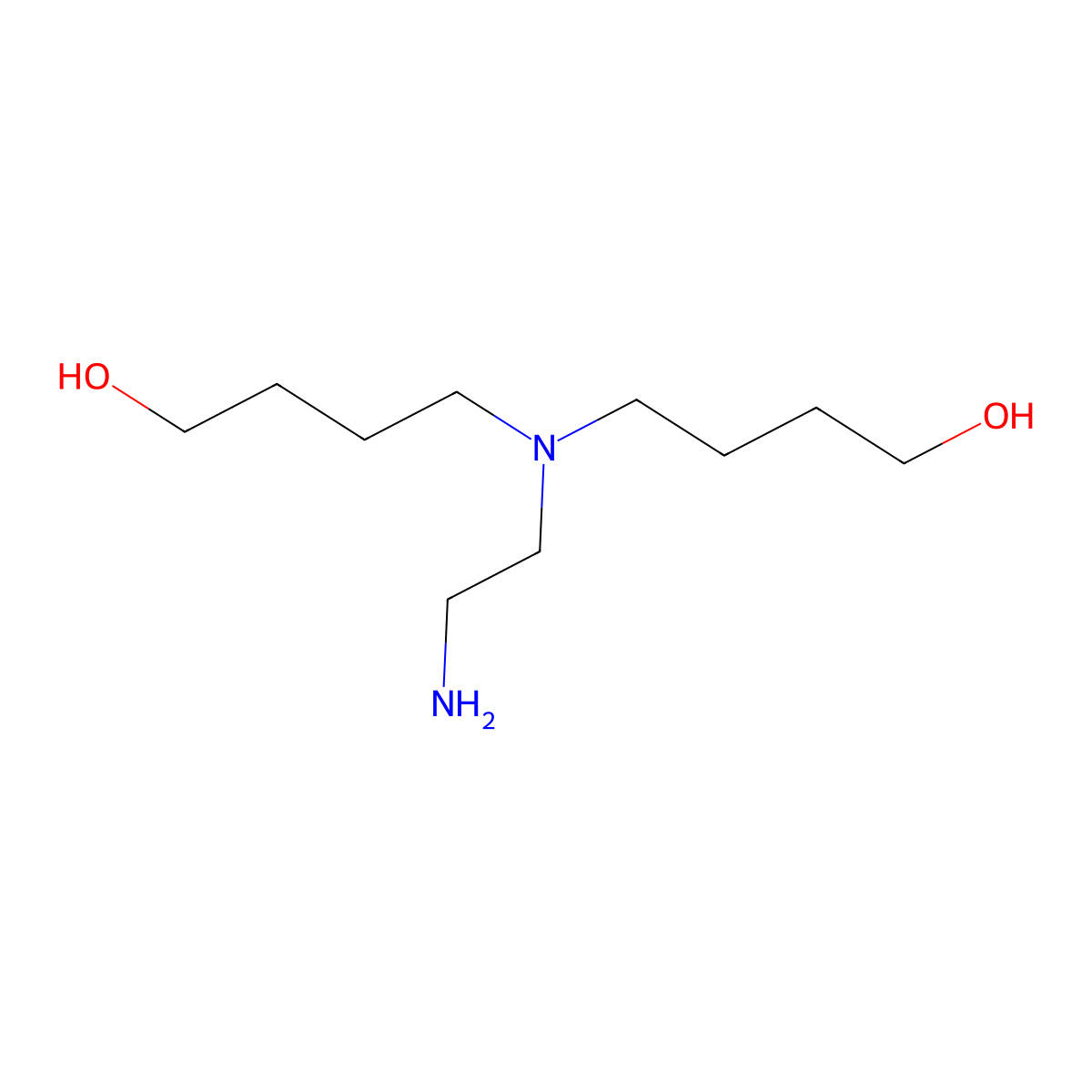 4,4'-((2-Aminoethyl)azanediyl)bis(butan-1-ol) molecular structure, CAS 197966-97-5