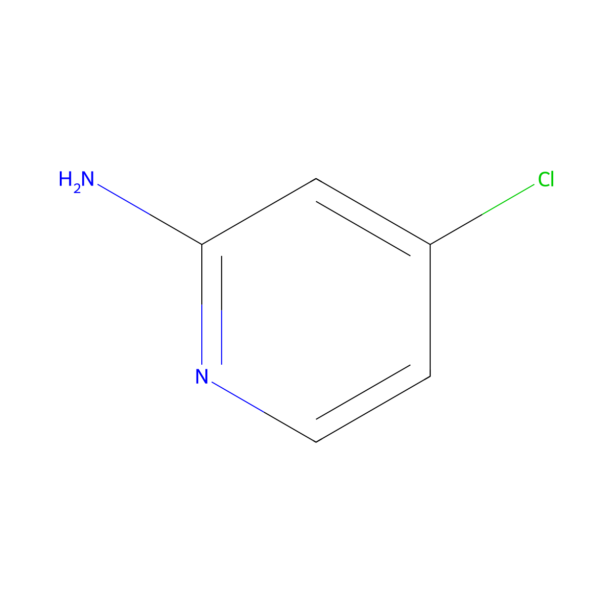 2-Amino-4-chloropyridine molecular structure, CAS 19798-80-2
