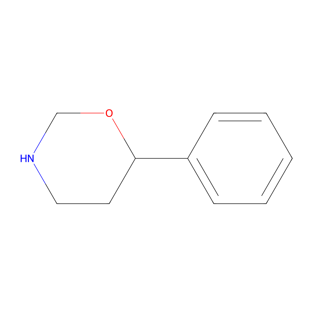 2H-1,3-Oxazine, tetrahydro-6-phenyl- molecular structure, CAS 19798-93-7