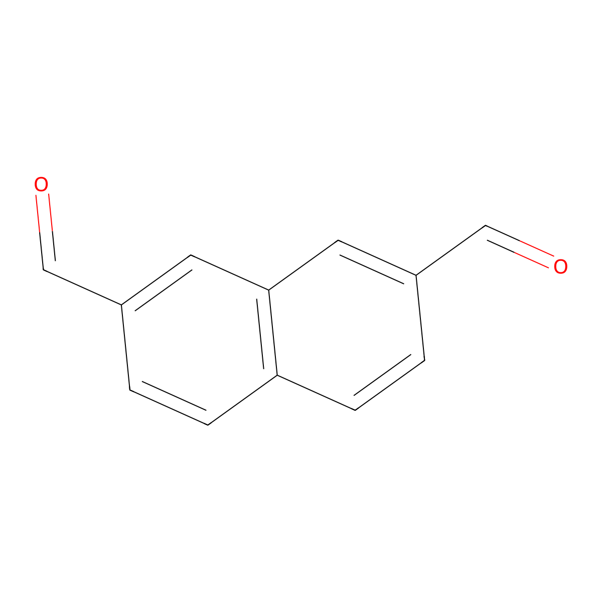 2,7-Naphthalenedicarboxaldehyde molecular structure, CAS 19800-49-8