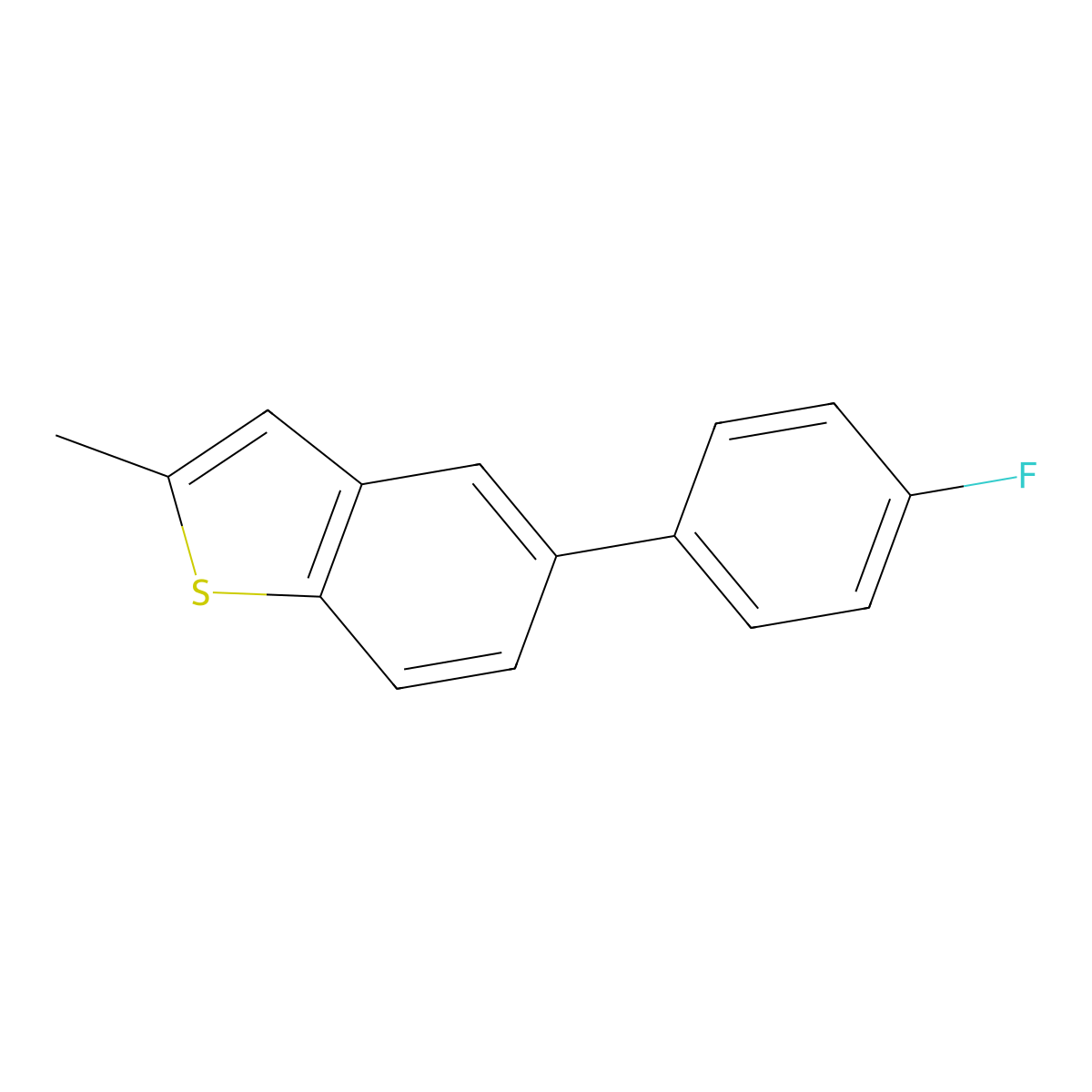 5-(4-Fluorophenyl)-2-methylbenzo[b]thiophene molecular structure, CAS 1980031-12-6