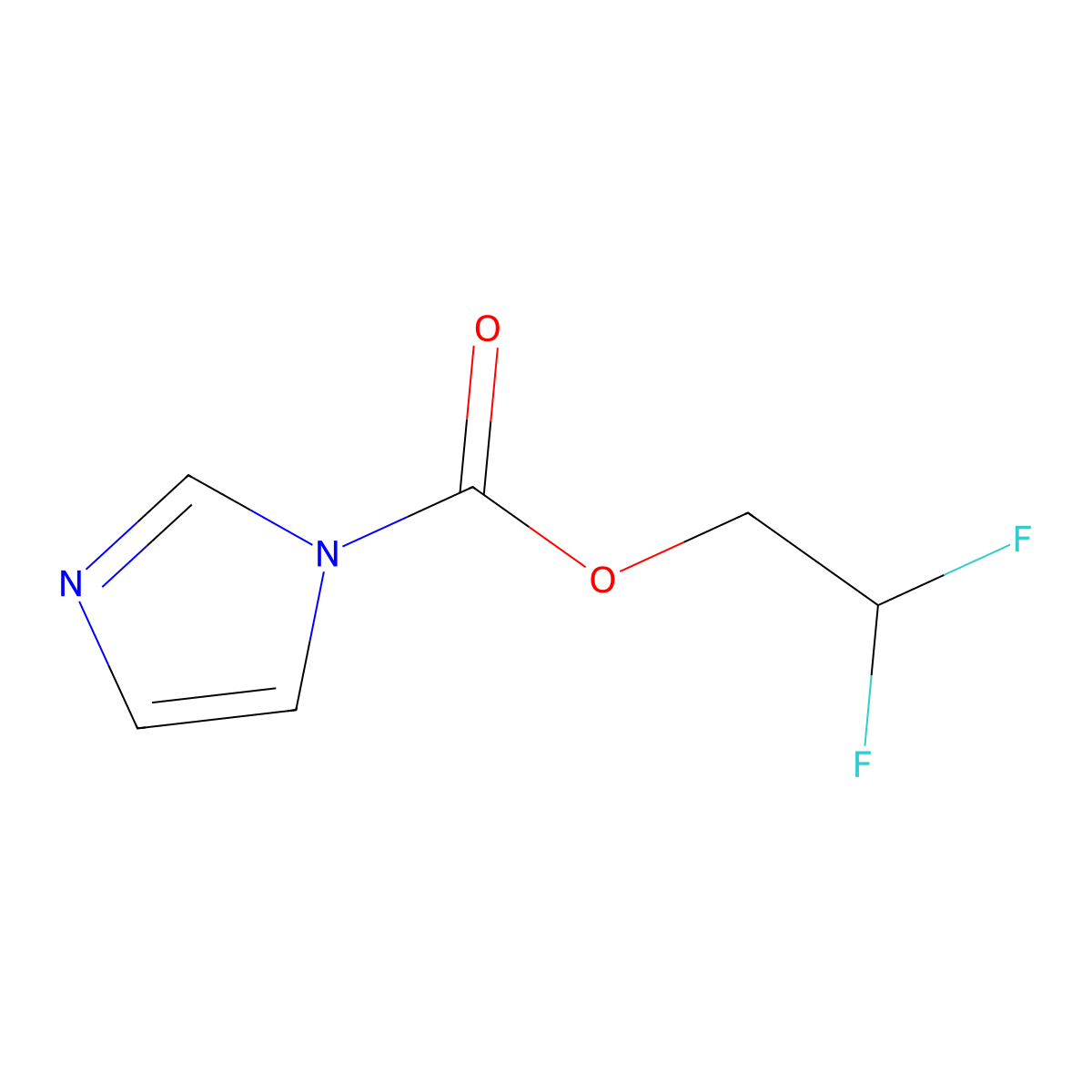2,2-Difluoroethyl 1H-imidazole-1-carboxylate molecular structure, CAS 1980034-77-2