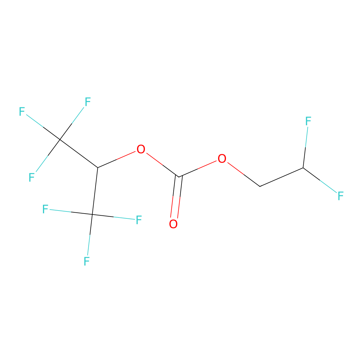 2,2-Difluoroethyl hexafluoroisopropyl carbonate molecular structure, CAS 1980044-06-1
