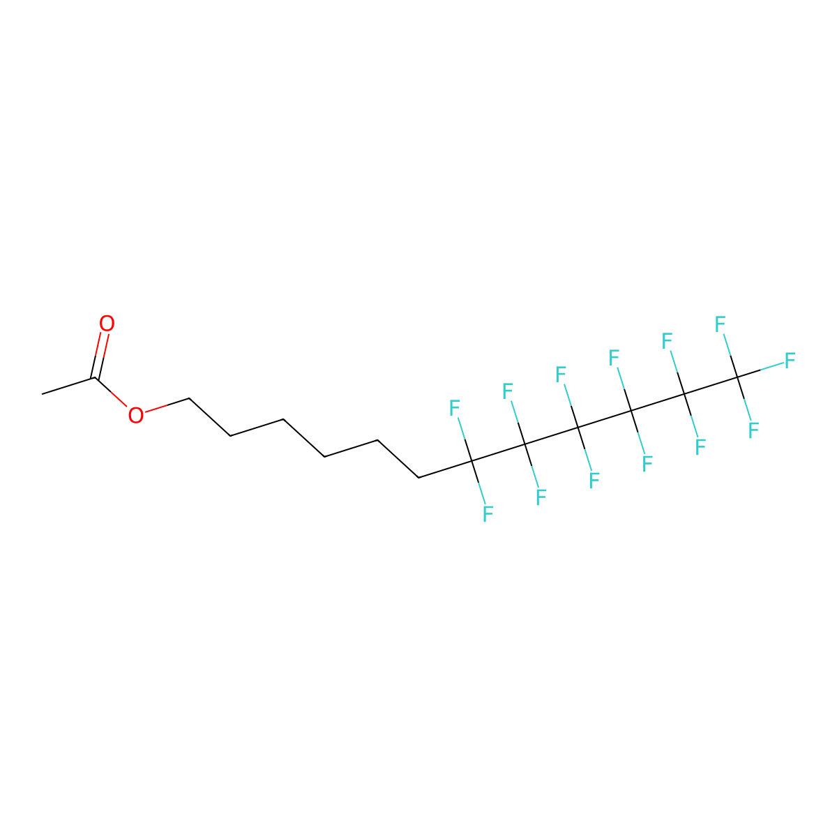 6-(Perfluorohexyl)hexyl acetate molecular structure, CAS 1980044-09-4