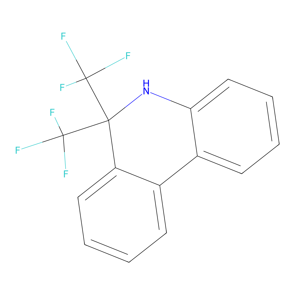 6,6-Bis(trifluoromethyl)-5,6-dihydrophenanthridine molecular structure, CAS 1980044-20-9