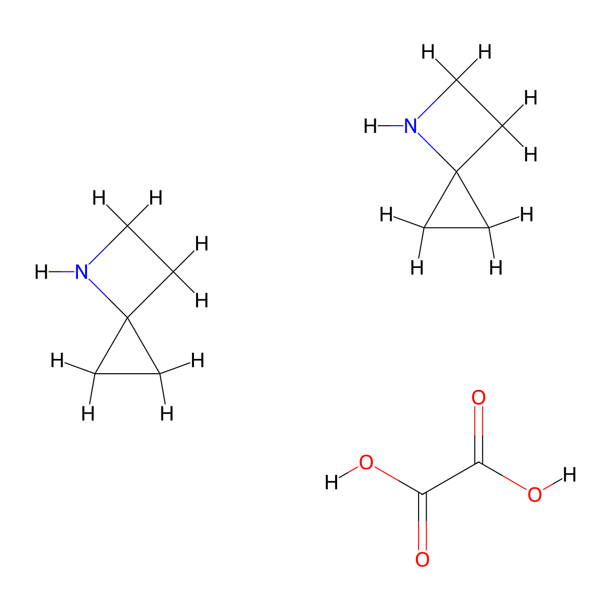 4-Azaspiro[2.3]hexane hemioxalate molecular structure, CAS 1980048-81-4