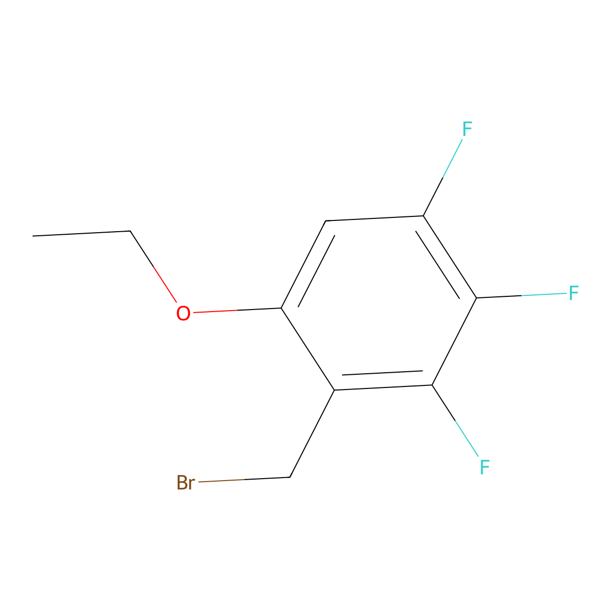 6-Ethoxy-2,3,4-trifluorobenzyl bromide molecular structure, CAS 1980054-21-4