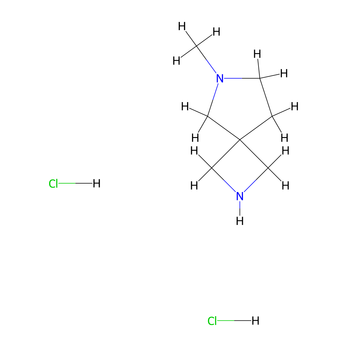 6-Methyl-2,6-diazaspiro[3.4]octane dihydrochloride molecular structure, CAS 1980054-22-5