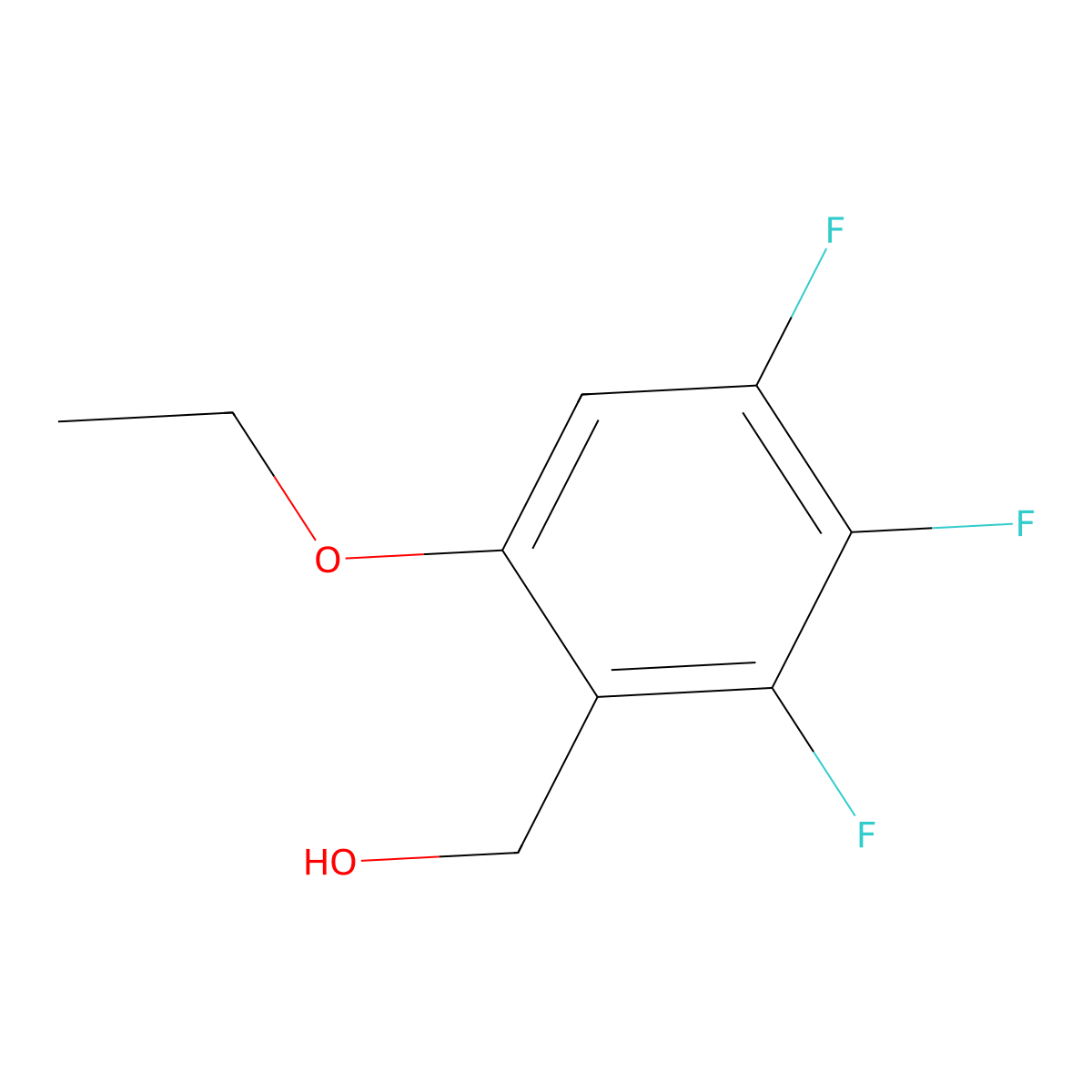 6-Ethoxy-2,3,4-trifluorobenzyl alcohol molecular structure, CAS 1980062-54-1