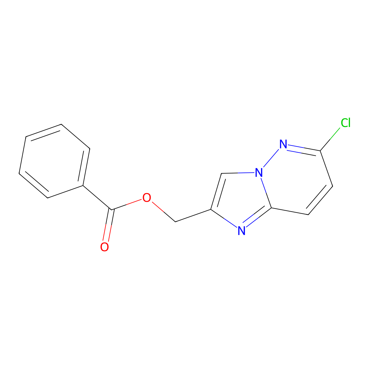(6-Chloroimidazo[1,2-b]pyridazin-2-yl)methyl benzoate molecular structure, CAS 1980063-00-0