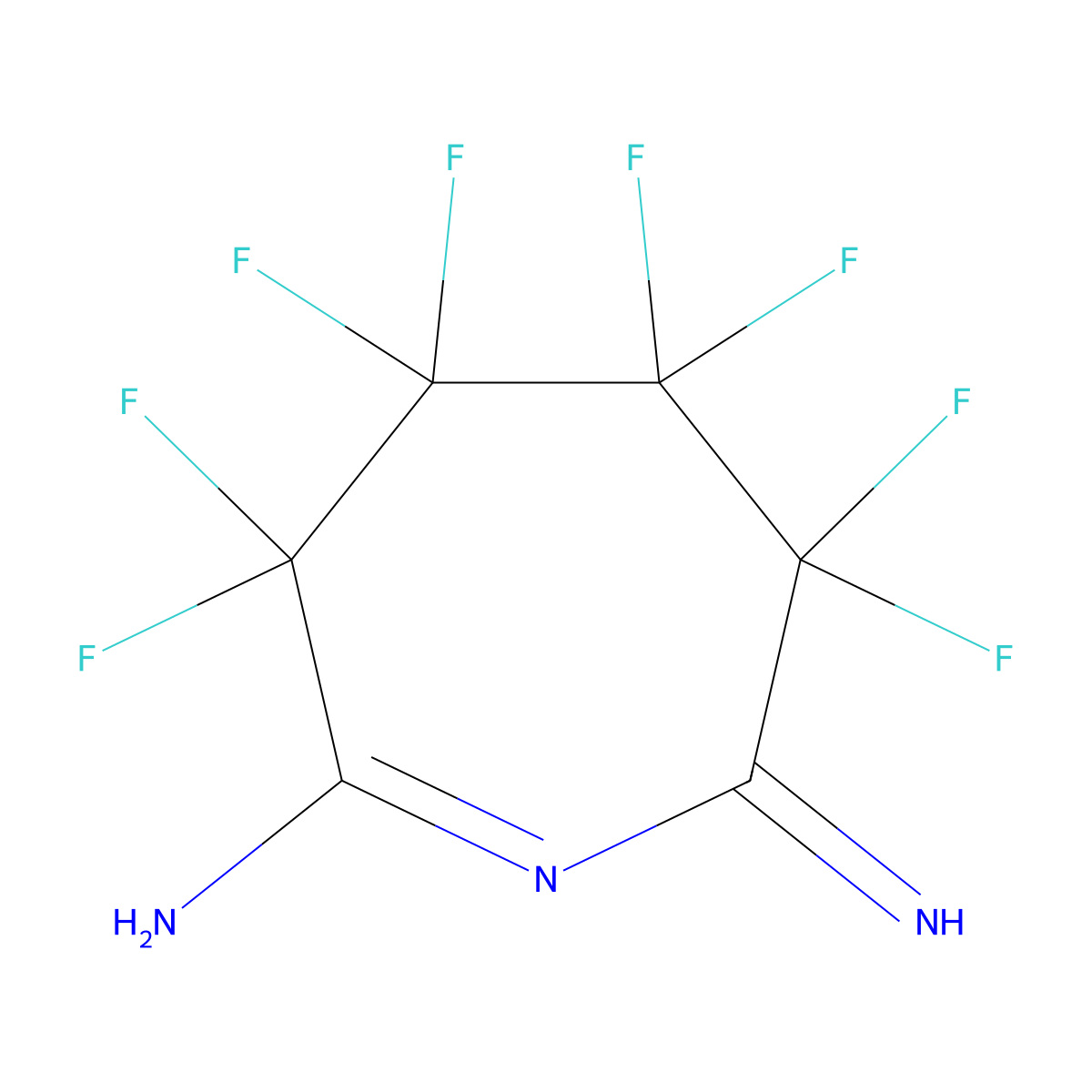 3,3,4,4,5,5,6,6-Octafluoroazepane-2,7-diimine molecular structure, CAS 1980063-89-5